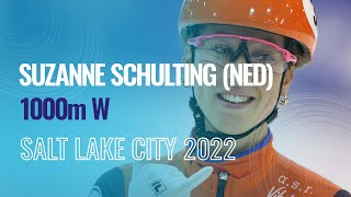 Suzanne SCHULTING NED  Winner  1000m W  Salt Lake City  ShortTrackSkating [upl. by Bidget763]