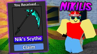 How to Claim quotNikilis Scythequot in Murder Mystery [upl. by Quenby]