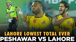 Lahore Lowest Total Ever  Lahore vs Peshawar  Highlights  HBLPSL  MG2L [upl. by Adelind793]