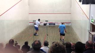 Mohamed El Shorbagy vs Tim Vail playing in the PSL in Bristol 13 March 2012 [upl. by Garbers383]