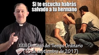 SALVA A TU HERMANO  Domingo XXIII del Tiempo Ordinario 10 de septiembre 2017 [upl. by Enomaj]