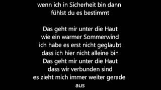 Tim Bendzko  Unter die Haut Lyrics [upl. by Royal]