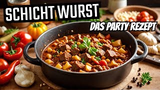 Schicht Wurst  das nächste Partygulasch Rezept  The BBQ BEAR [upl. by Eednarb918]