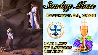 Sunday Mass  December 24 2023  Fr Peter Folan  Our Lady of Lourdes Church [upl. by Freiman]