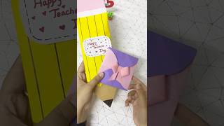 Teachers day gift card ideas diy craft teachersday handmadecards trending shorts diygift [upl. by Kcirdot790]