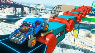 GTA 5 PARKOUR STUNT RACE ▸ NO COPYRIGHT GAMEPLAY 4K 60FPS 608 GTA GAMEPLAY FOR TIKTOK1080P 60F [upl. by Colon]