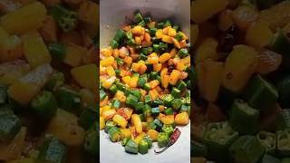 Crispy Bhindi Aloo Bhujia  The Ultimate Guide okra [upl. by Anahpets]