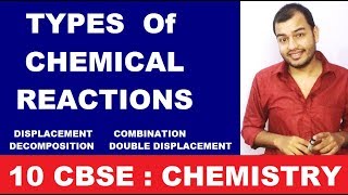 Chemical Reactions and Equations 10 CBSE  Types Of Chemical Reactions [upl. by Kampmann749]