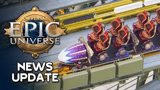 Universal Epic Universe News Update — STARFALL RACERS COASTER TRAIN amp NEW CONSTRUCTION [upl. by Elvera]