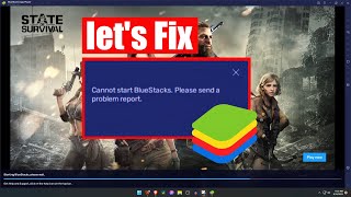 How To Fix quotCannot start BlueStacks Please send a problem reportquot [upl. by Ytsirt]