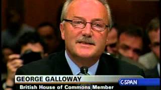 George Galloway Senate Testimony FULL [upl. by Eiddal]