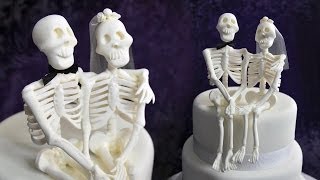 Skeleton Couple Topper Tutorial  Sample [upl. by Acimaj291]