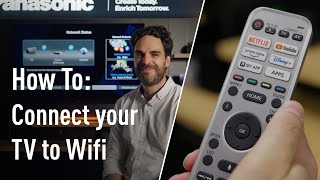 How to  Connect your Panasonic TV to Wifi [upl. by Elleinnod136]