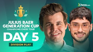 Magnus vs Alireza in Division I Winners Final amp Losers QFs  Julius Baer Generation Cup CCT [upl. by Frazier703]