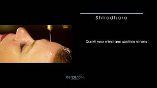 Shirodhara Treatment amp Ayurvedic Massage at Immersion Spa  Borgata [upl. by Otanod]