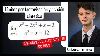 Limites por factorizacion y division sintetica [upl. by Amled486]