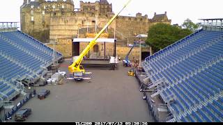 Edinburgh Castle Concerts load in timelapse 2017 [upl. by Treiber]