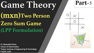 Game Theory Part5 LPP Formulation of mxn Two Person Zero Sum Game [upl. by Ellora84]