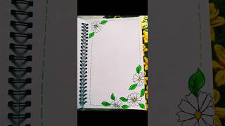 Diy Front Page Design💚 🌼💛shorts youtubeshorts drawing diy ytshort viralshorts craft [upl. by Behrens]