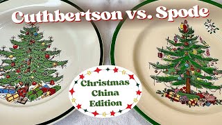 Cuthbertson vs Spode Christmas China SidebySide Comparison amp Which Holiday Set Wins [upl. by Yeldah]