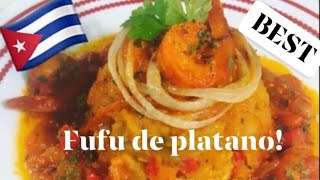 Fufu de plátano con Camarones [upl. by Ettelorahc]