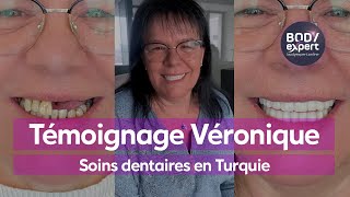 SOINS DENTAIRES EN TURQUIE  🦷 Témoignage Véronique  6 implants  24 couronnes Emax  BODYEXPERT [upl. by Colver]