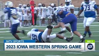 2023 IOWA WESTERN SPRING FOOTBALL GAME 5523 [upl. by Lotte]