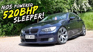 THIS BIG TURBO NOS POWERED 520HP BMW 330D IS MAD ENDS BADLY [upl. by Yrdua]