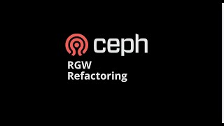 Ceph RGW Refactoring Meeting 20241023 [upl. by Cown511]