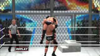 WWE 13 Goldberg VS CM Punk Hell in a Cell [upl. by Veradia]