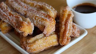 Receta de churros caseros 🤤 ¡FÁCILES Y RAPIDOS 😋 [upl. by Ytsirc385]