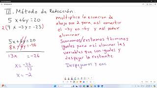 Leccion XXVIII Metodo de Reduccion [upl. by Yerd]