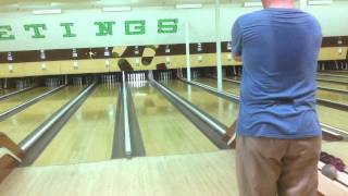 Candlepin Bowling  Slow Motion Strike [upl. by Eatnad301]