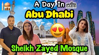 DUBAI To ABU DHABI 😍 A Visit To Sheikh Zayed Mosque 🕌 In Abu Dhabi  Alyna Vlogs [upl. by Gehlbach]