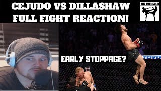 CEJUDO VS DILLASHAW FIGHT REACTION UFC ON ESPN 1  FIGHT NIGHT BROOKLYN 143 [upl. by Kristof]