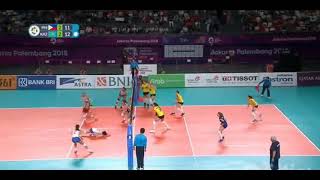 Mylene Paat ends a long rally  Philippines vs Kazakhstan Long Rally Asian Games Volleyball 2018 [upl. by Ikkim]