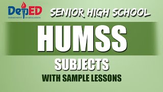 HUMSS Subjects for Grade 11 and Grade 12  Complete List of HUMSS Specialized Subjects  DepEd Guide [upl. by Suiravad509]