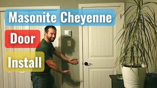 Masonite Cheyenne Interior Door Installation  HowTovlog [upl. by Zack649]