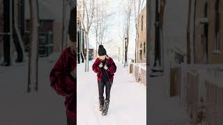 Moon Boots keeping our feet warm during winter in the Upper Peninsula of Michigan  Vermont [upl. by Alisan]