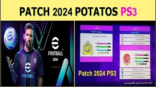 Efootball 2024 ps3 saved data bles amp blus [upl. by Navannod]