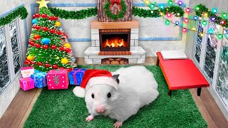 🎄 DIY Christmas House 🎁 Hamster Maze with Traps [upl. by Jaal852]