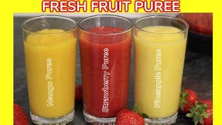 How to Make Fruit Puree  Fruit Puree Recipes [upl. by Wunder]