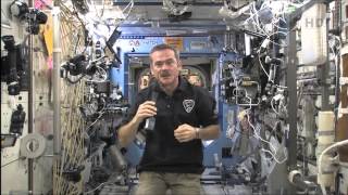 Chris Hadfield addresses Canadian media from space [upl. by Cordell]