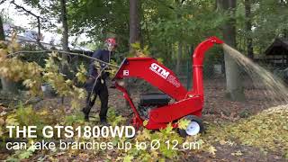 GTS1300WD and GTS1800WD wheel driven wood chipper [upl. by Narol957]