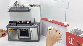 Como fazer uma Cozinha de Lanchonete para Barbie e outras Bonecas [upl. by Anomahs704]