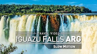 【1080p】Footage  Iguazu Falls 2019 ULTRA SLOW MOTION  240fps  Argentinian Side  Devils Throat [upl. by Procter]