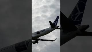 Visit North Moravia Livery LOT Polish Airlines Copenhagen  Warsaw Embraer E195LR [upl. by Gahl137]