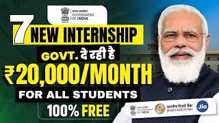 Best Internship Opportunity of 2024  Top 7 Internships for Students  Free Government Internships [upl. by Inal]