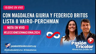 Nota en vivo Con Magdalena Giuria y Federico Britos lista 8 VAIRO  PERCHMAN [upl. by Elay248]