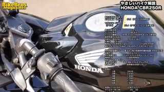 やさしいバイク解説：ホンダ CBR250R2014 [upl. by Jolene]